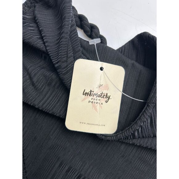 Intimately Free People Black XS Sleeveless Draped Back Tank Top With Braided Str - Picture 9 of 9